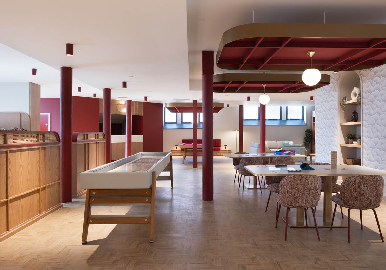 Acoufelt acoustic wall panels installed in Leonardo student accommodation in Leeds