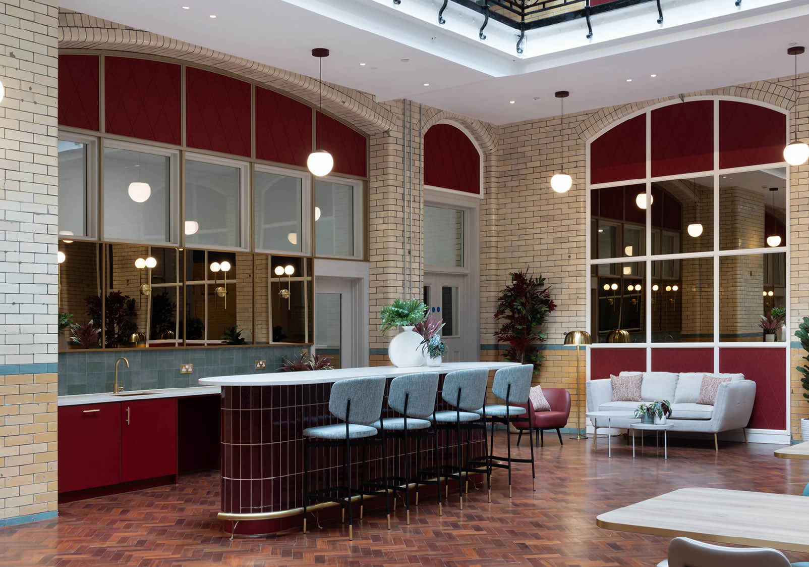 Acoufelt acoustic wall panels installed in Leonardo student accommodation in Leeds