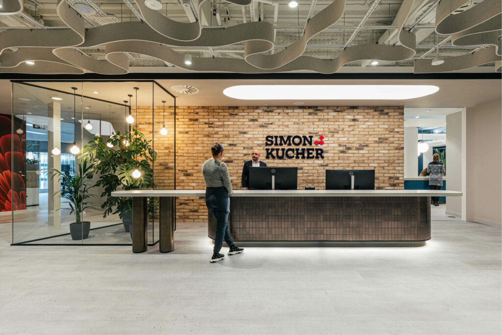 Acoufelt Custom Acoustic Ceiling System at Simon Kucher’s London Headquarters