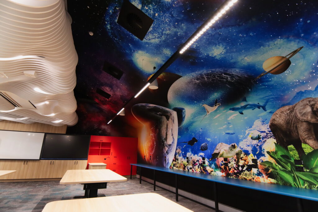 Inspiring Learning Through Acoufelt QuietPrint™ Mural