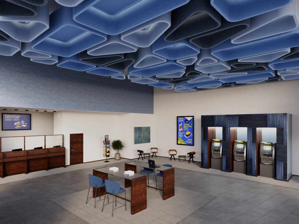 Skipping Stones Ceiling Clouds | Granite, Marine, Periwinkle | Premier Collection