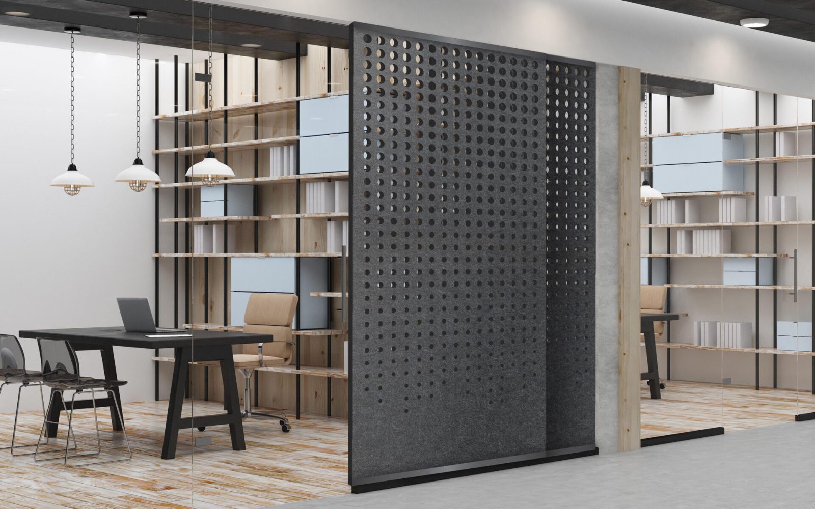 Creative Cut, Rain Wall Screens | Charcoal | Premier Collection