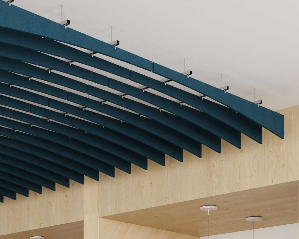 Arc Ceiling Baffles | Denim | Premier Collection