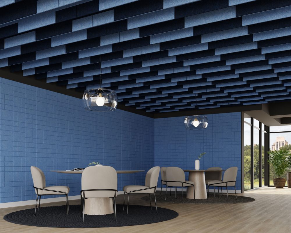 Groove Ceiling Baffles | Marine & Midnight | Premier Collection