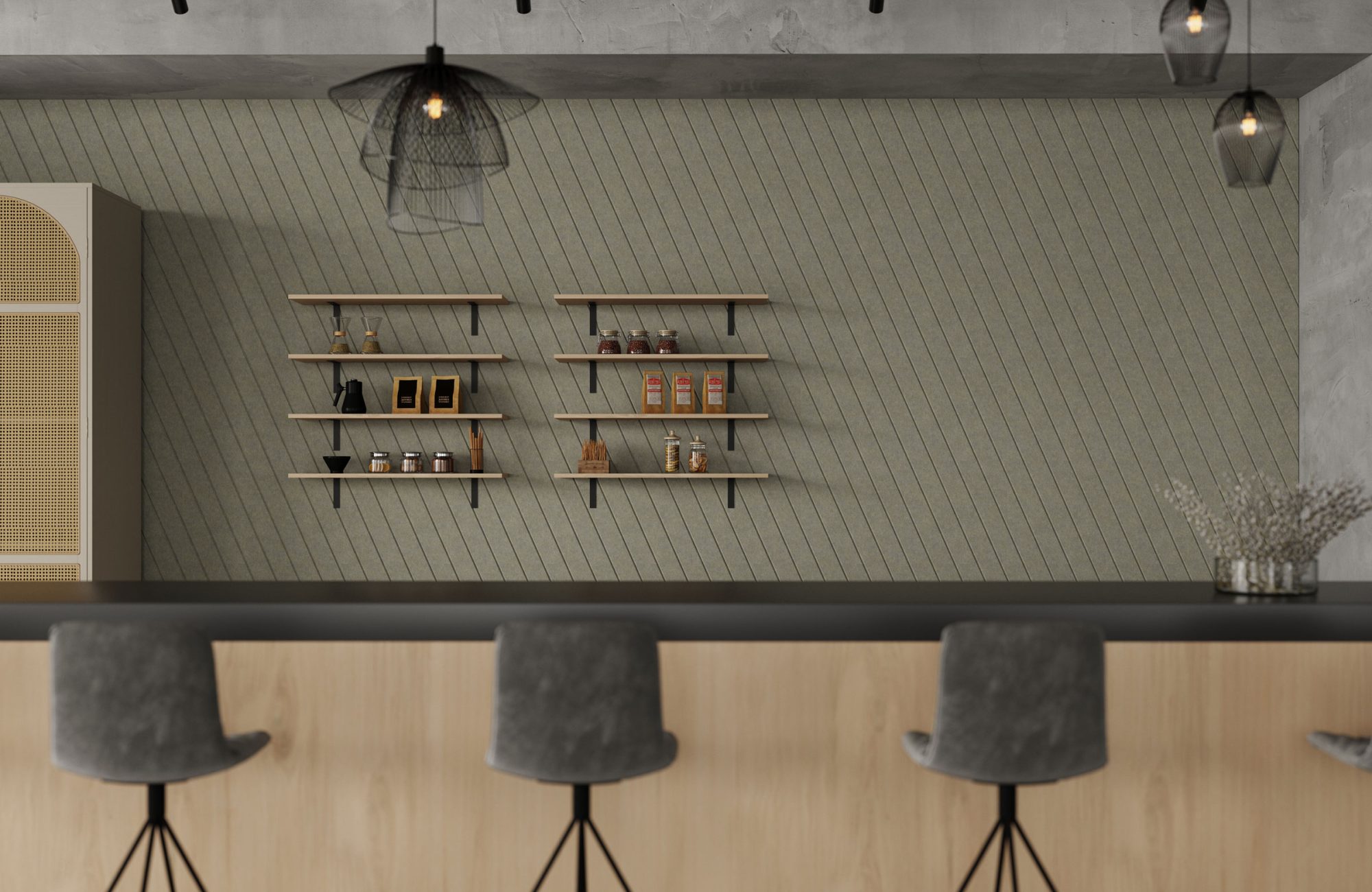 Fracture Wall Panel, Diagonal | Pistachio | Premier Collection