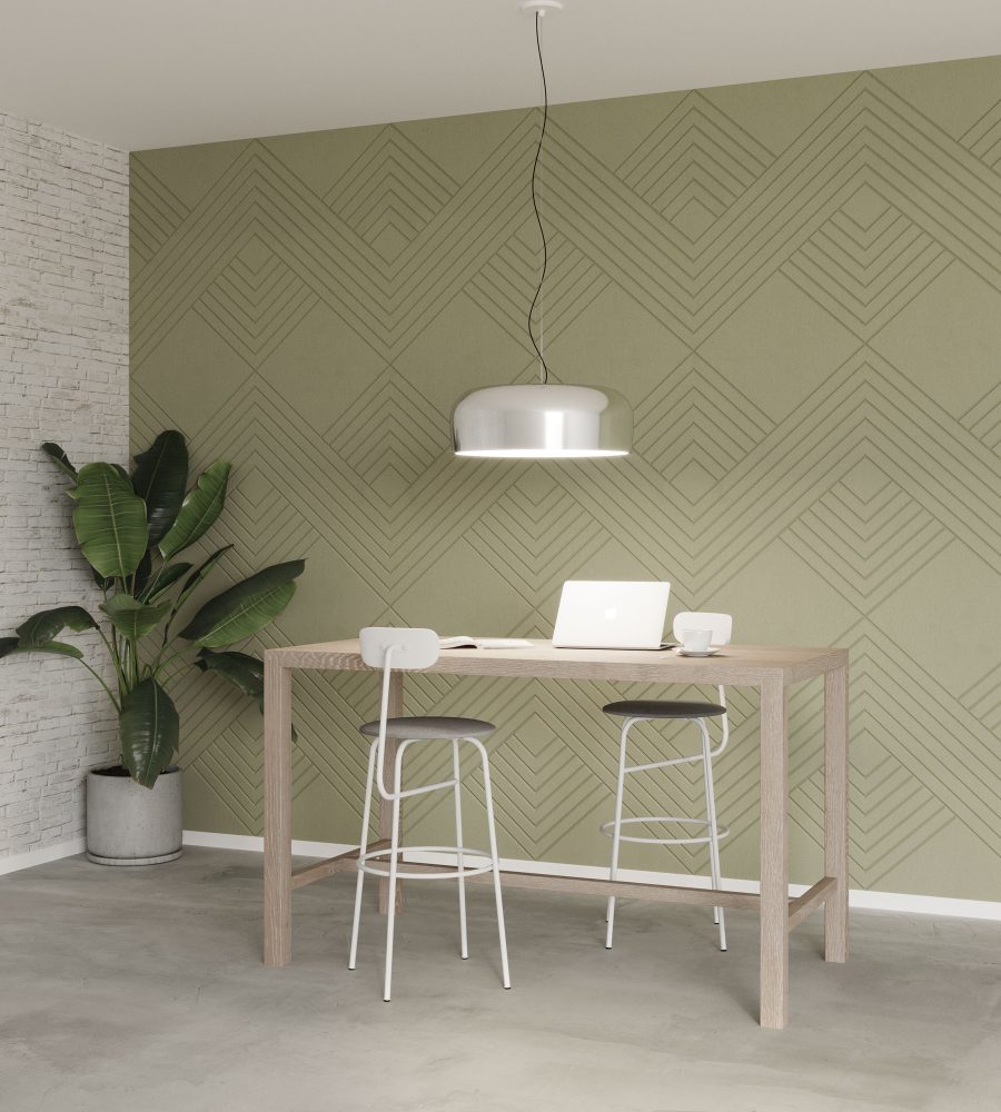 Fracture Wall Panel, Knit | Pistachio | Premier Collection