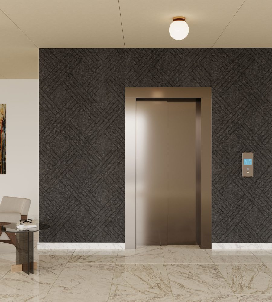 Fracture Wall Panel, Lattice | Charcoal | Premier Collection