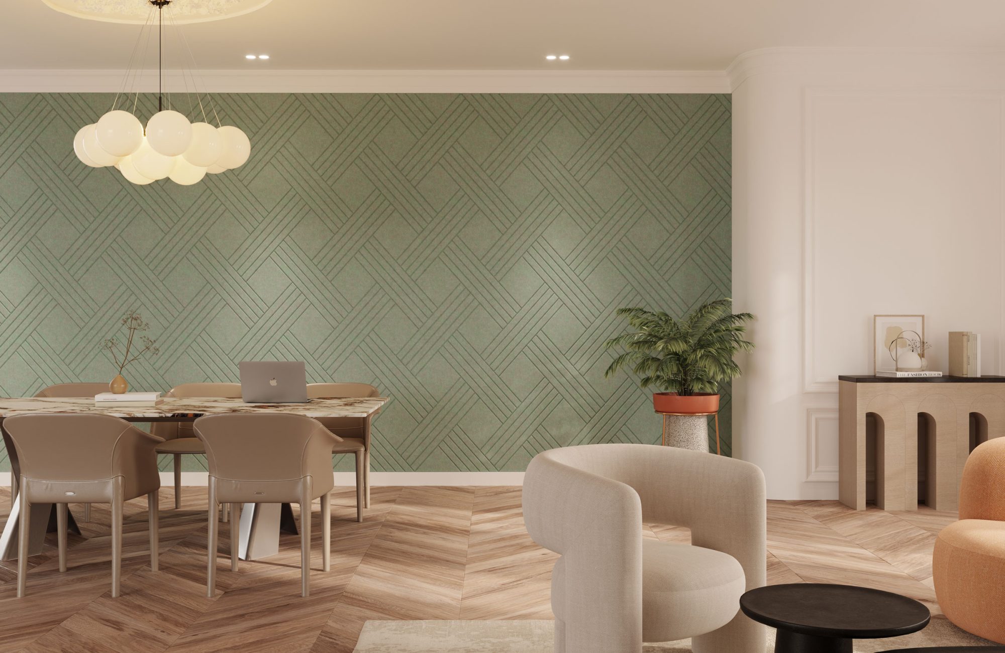 Fracture Wall Panel, Lattice | Sencha | Premier Collection