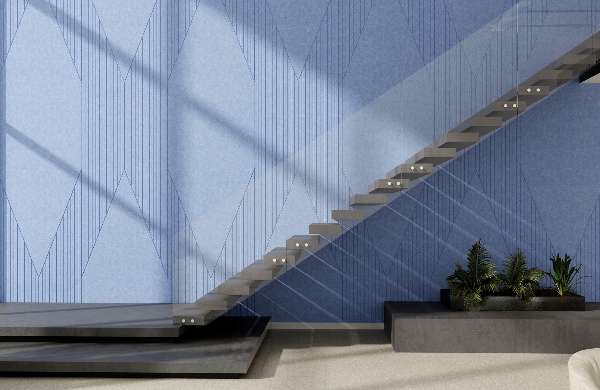 Fracture Wall Panel, Summit | Periwinkle | Premier Collection