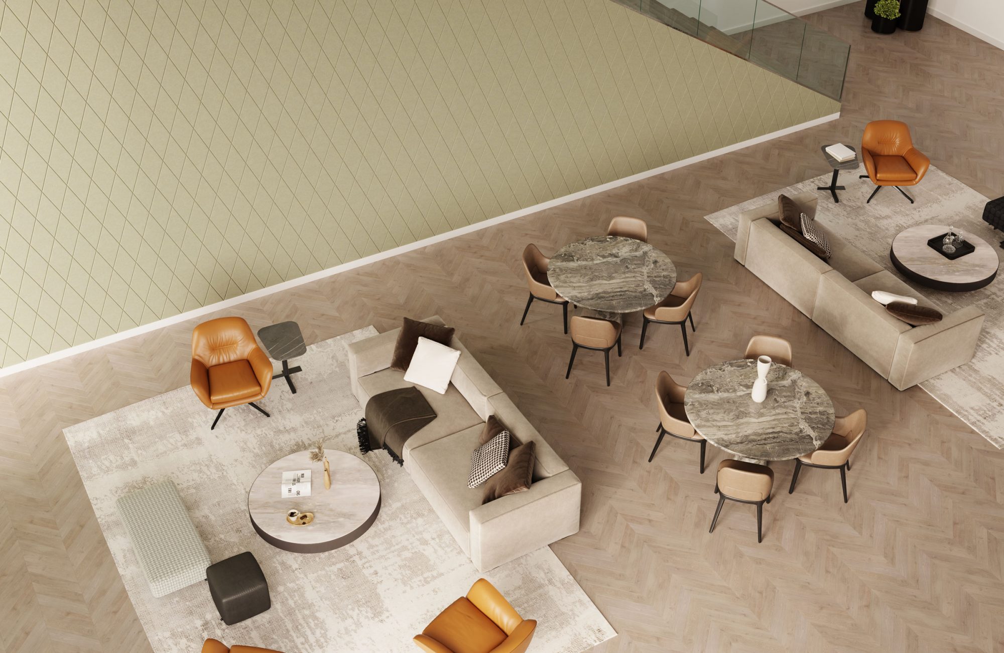 Fracture Wall Panel, Trellis | Pistachio | Premier Collection