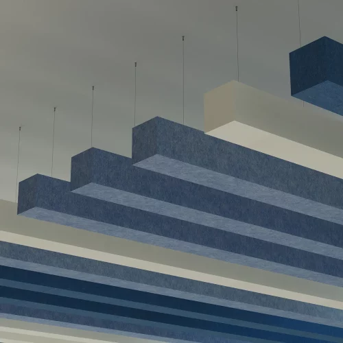 Beam Ceiling Baffles | Periwinkle, Marine, White | Premier Collection