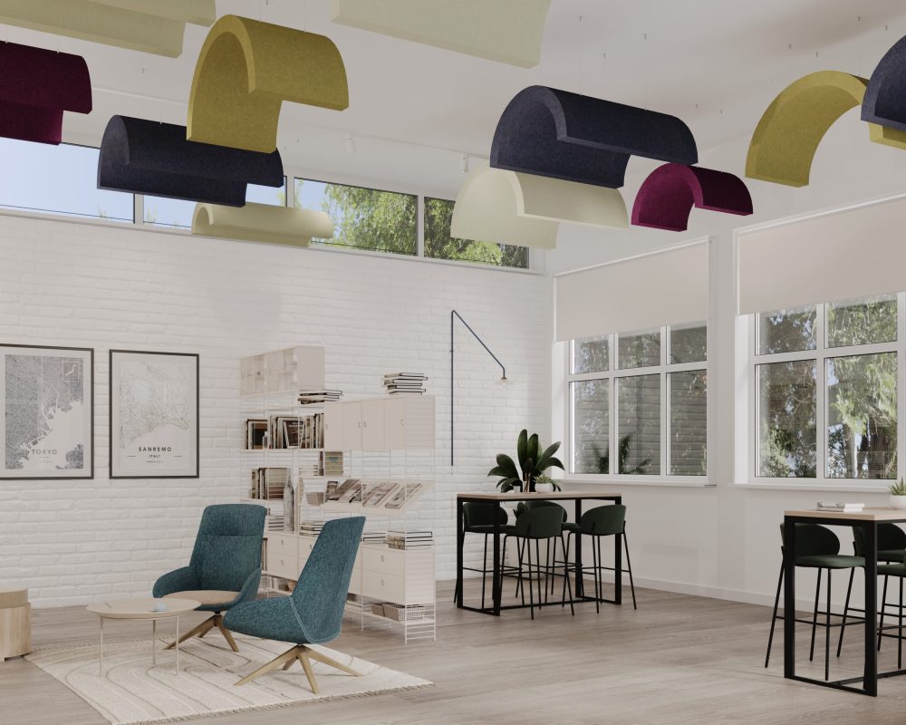 Crest Ceiling Clouds | Pistachio, Eucalyptus, Shiraz, Flint, Celery | Premier Collection