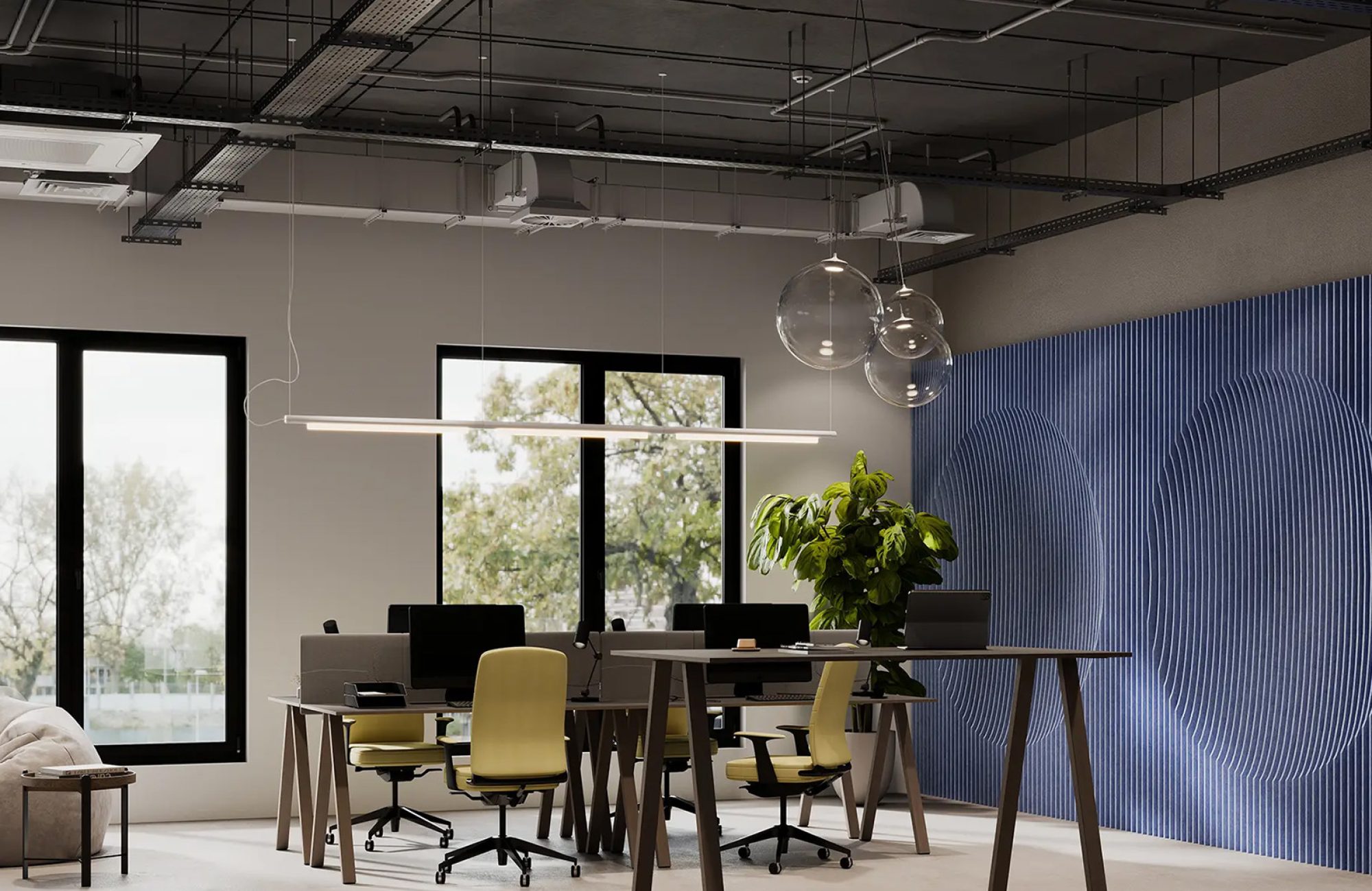 Formation, Concave Wall Panels | Periwinkle | Premier Collection