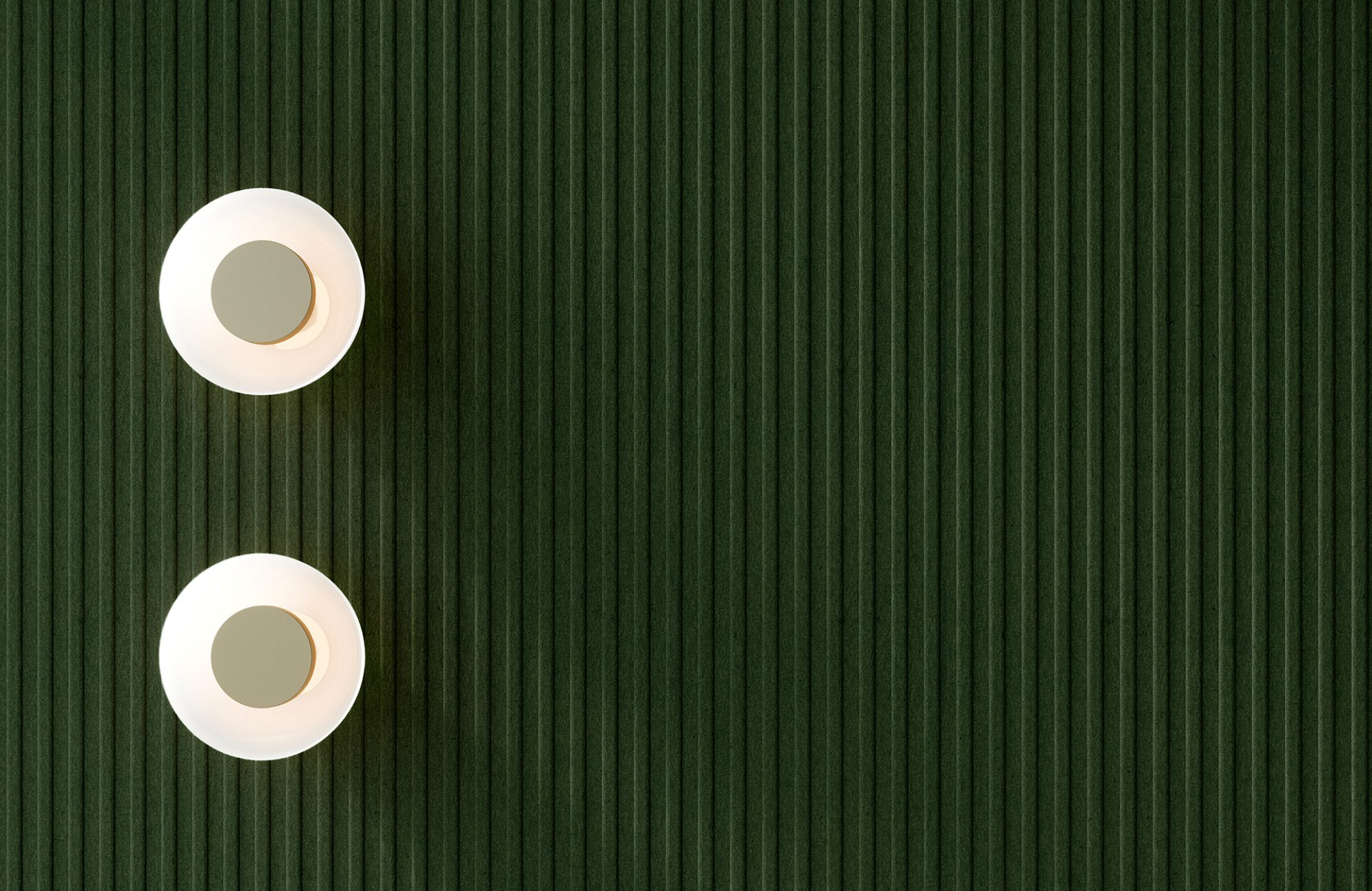 QuietForm Wall Panels, Furrowed | Kale | Premier Collection