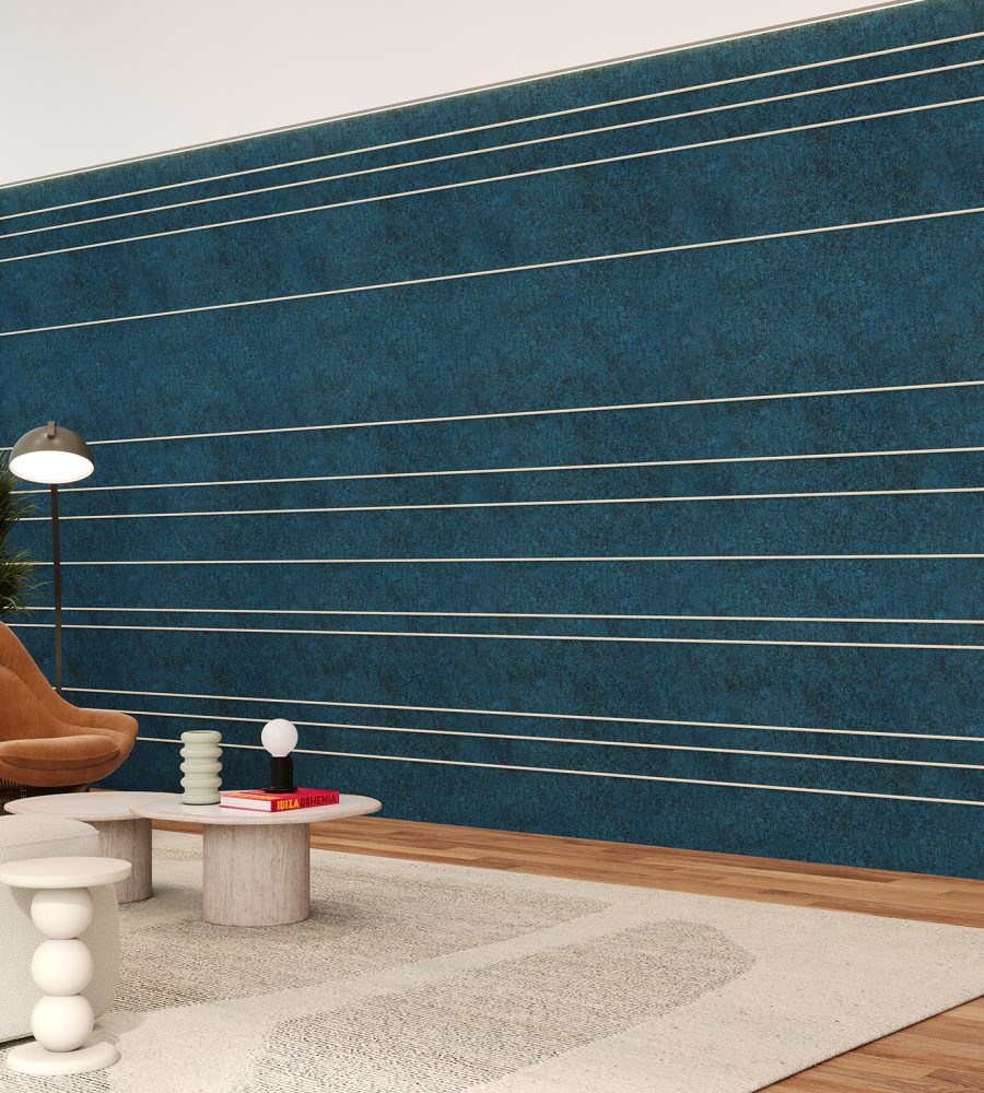 Spine Wall Panels, Panes A | Denim, Pearl | Premier Collection
