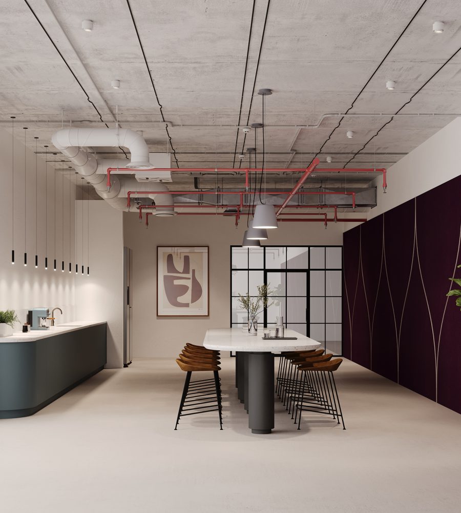 Spine Wall Panels, Tulip B | Shiraz, Amethyst | Premier Collection