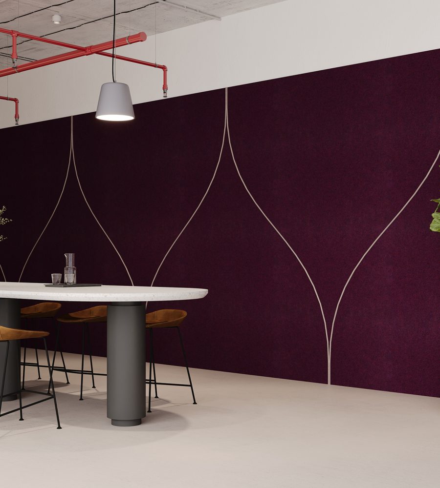 Spine Wall Panels, Tulip B | Shiraz, Amethyst | Premier Collection