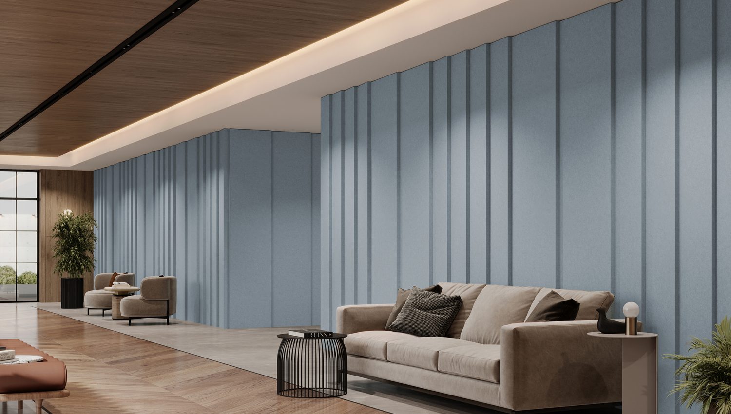 Pleat Wall Panels | Stonewash | Premier Collection