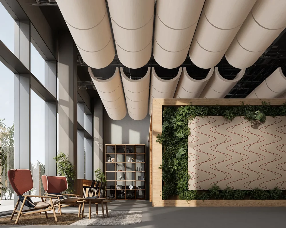 Swing Ceiling Clouds | White Oak | WoodGrain Collection