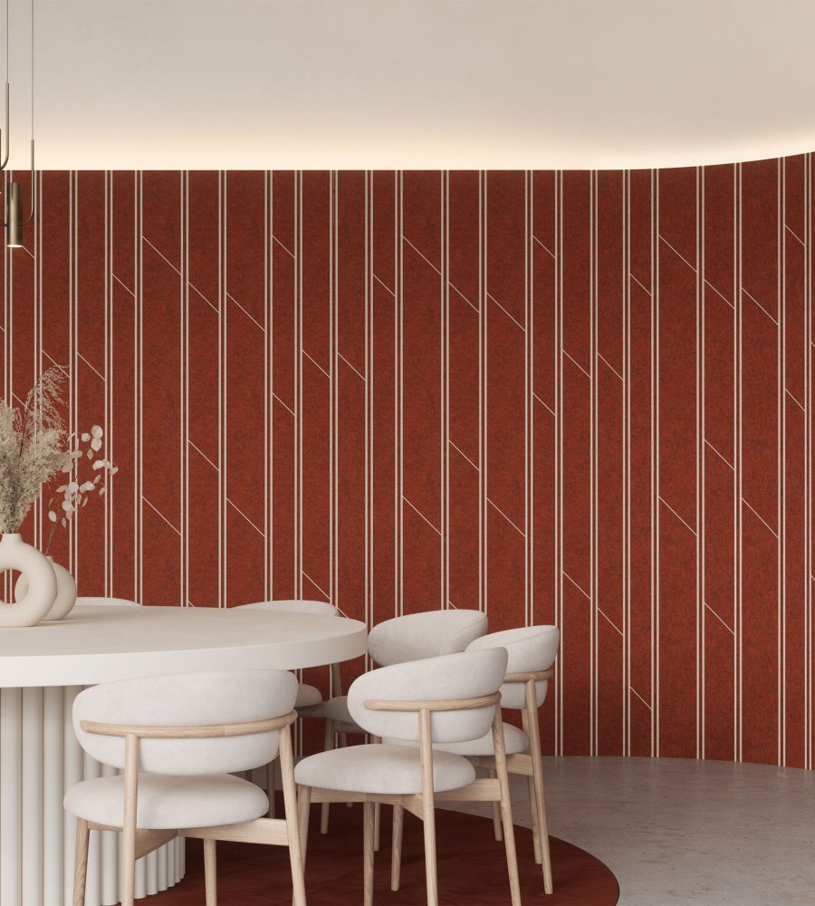Fracture Two-Tone Wall Panel, Optics | Peppercorn, Almond | Premier Collection