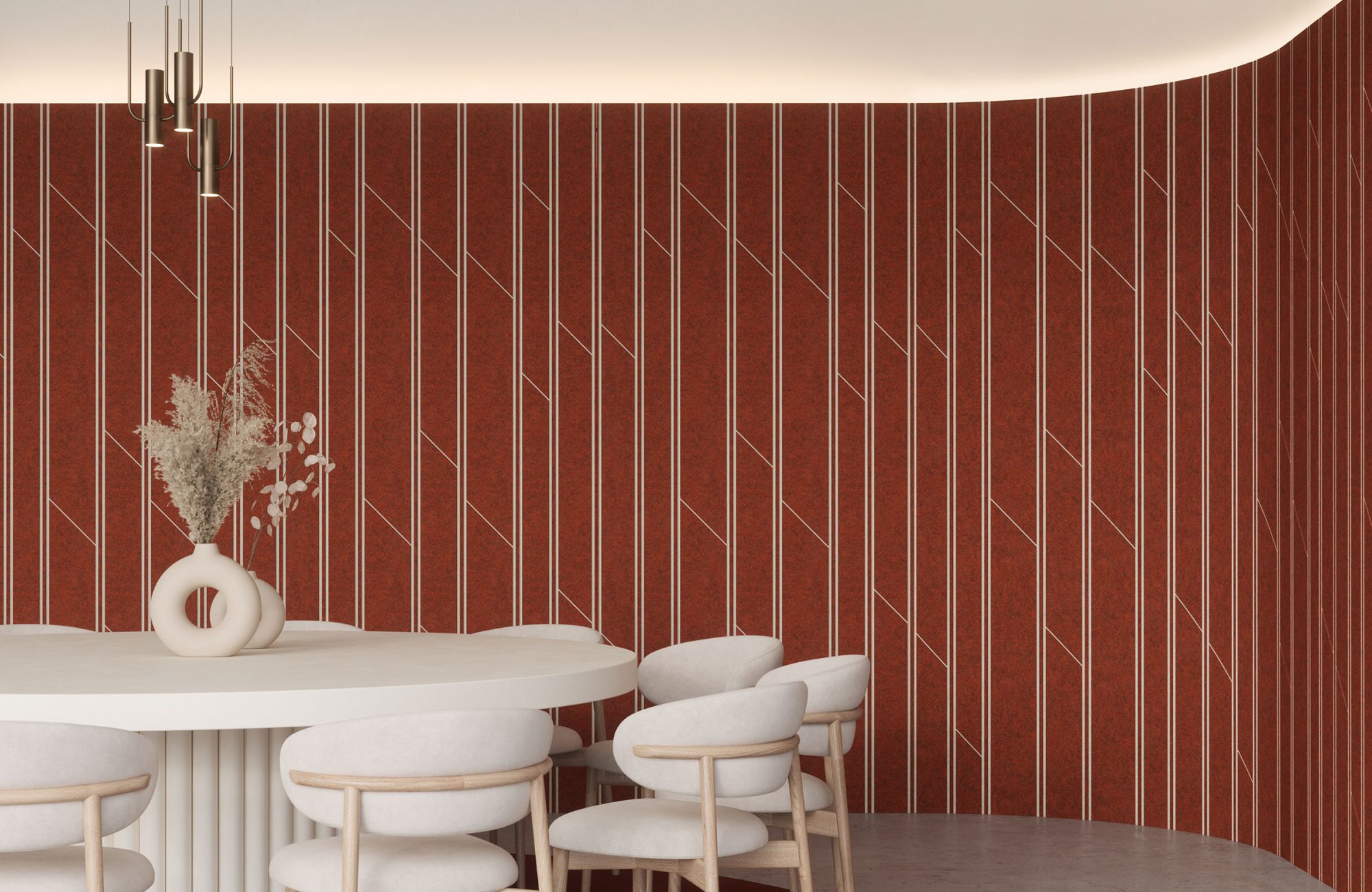 Fracture Two-Tone Wall Panel, Optics | Peppercorn, Almond | Premier Collection