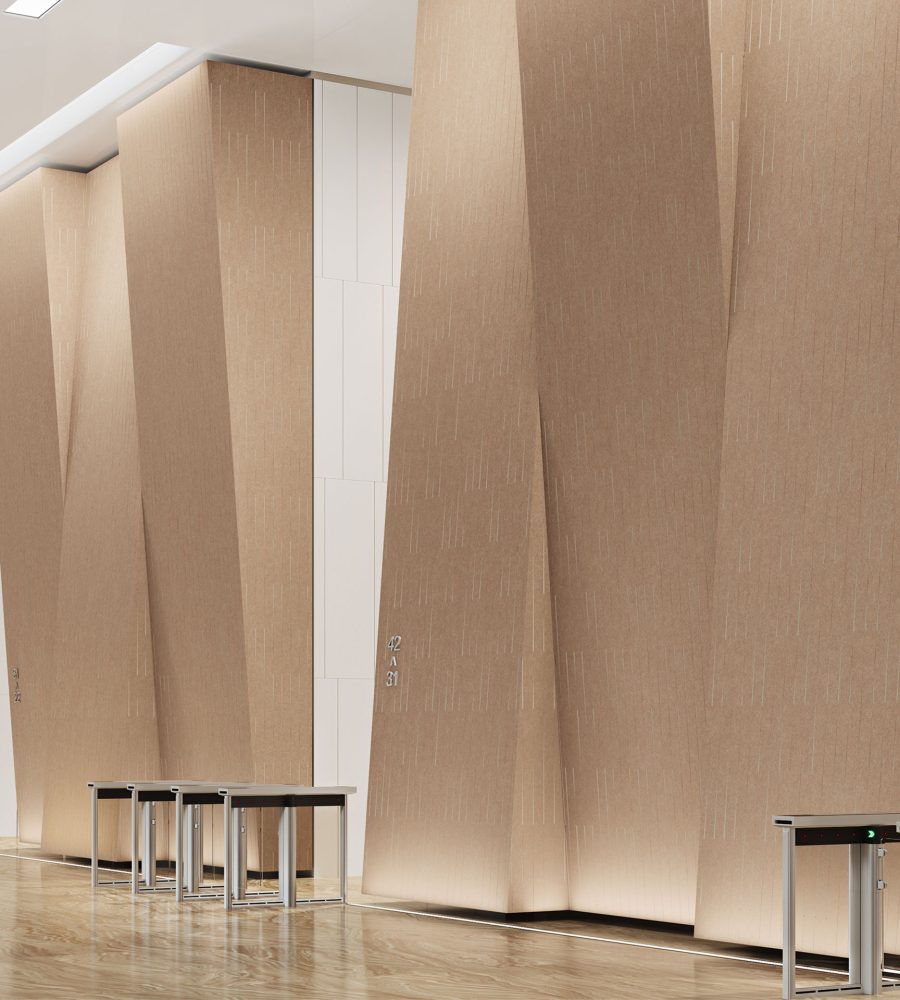 Fracture Two-Tone Wall Panel, Thread | Umber, Almond | Premier Collection