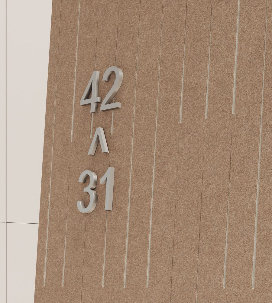 Fracture Two-Tone Wall Panel, Thread | Umber, Almond | Premier Collection