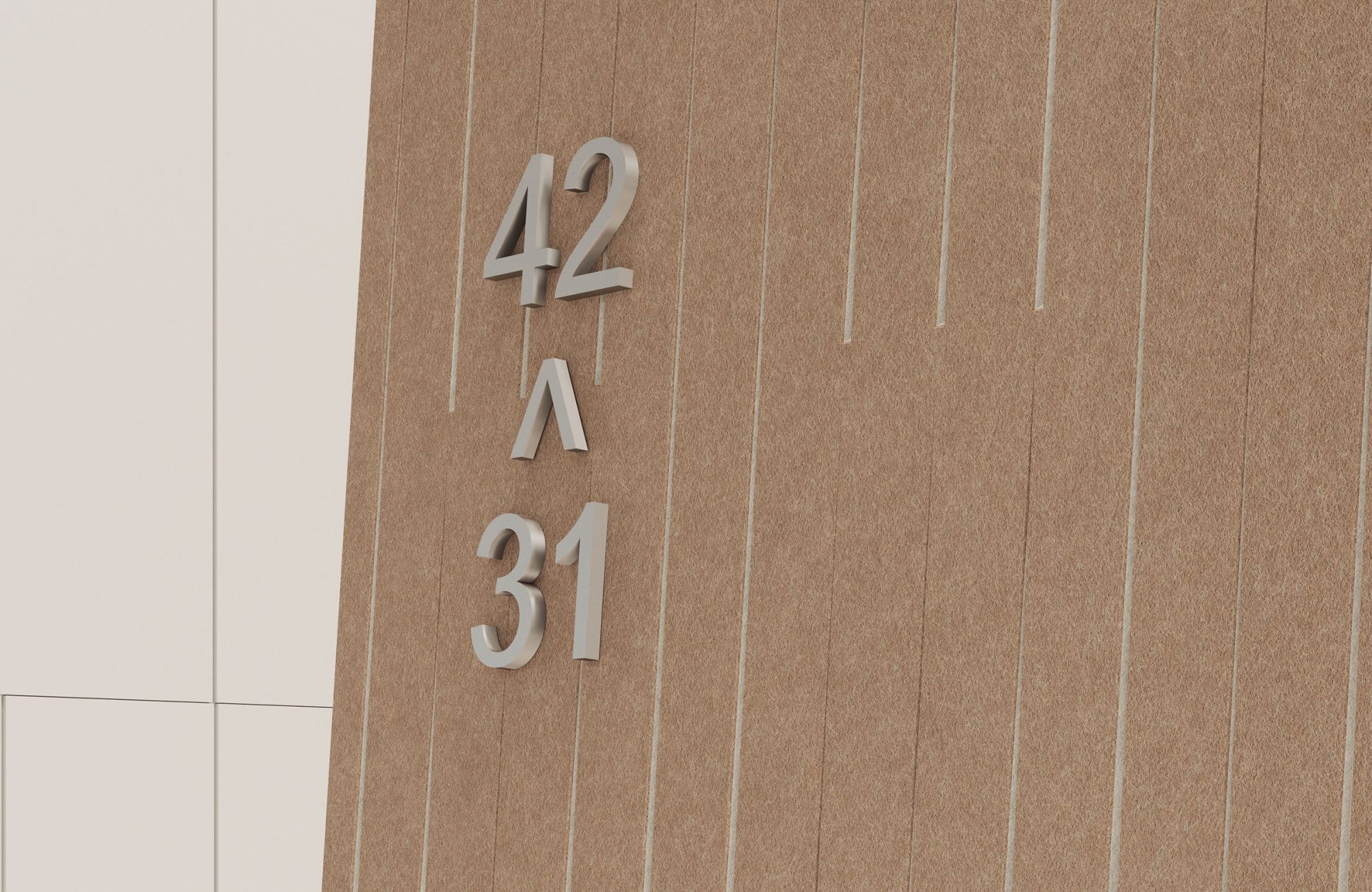 Fracture Two-Tone Wall Panel, Thread | Umber, Almond | Premier Collection