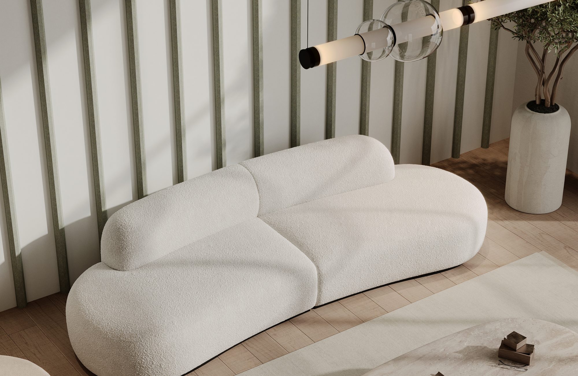 Seam, Igloo Wall Panels | Pistachio, White | Premier Collection