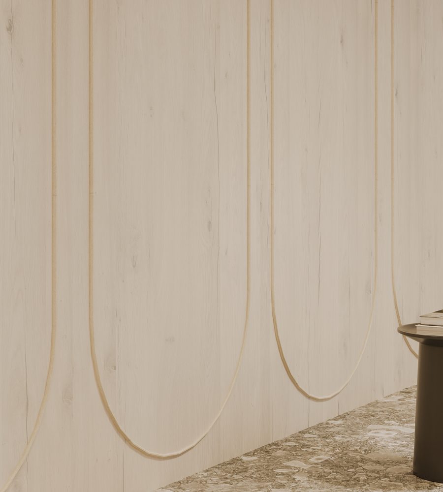 Spine Wall Panels, Racetrack B | Nordic Plank, Pearl | WoodGrain, Premier Collections