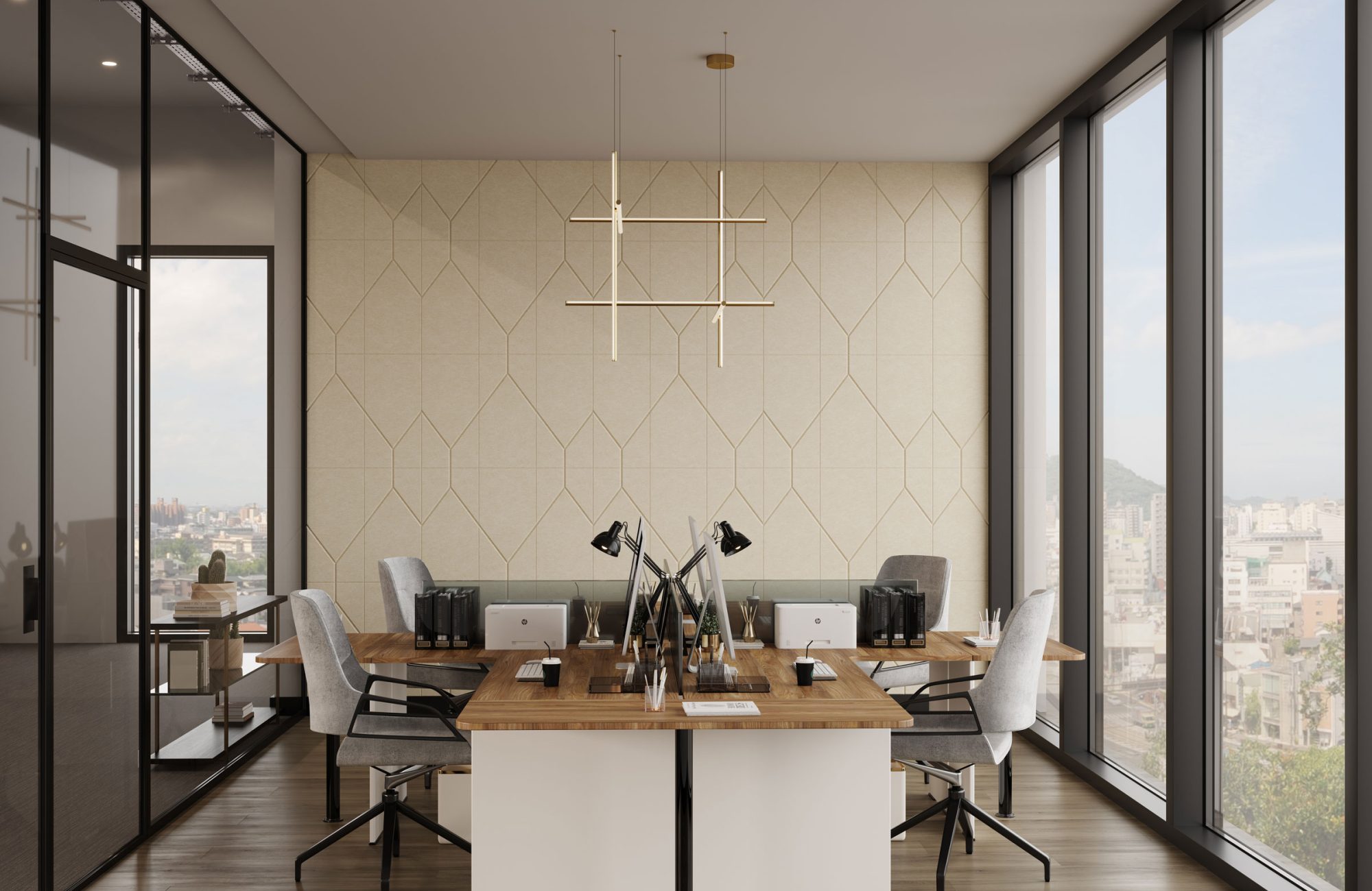 Fracture Tiles, Leadlight | Pearl | Premier Collection