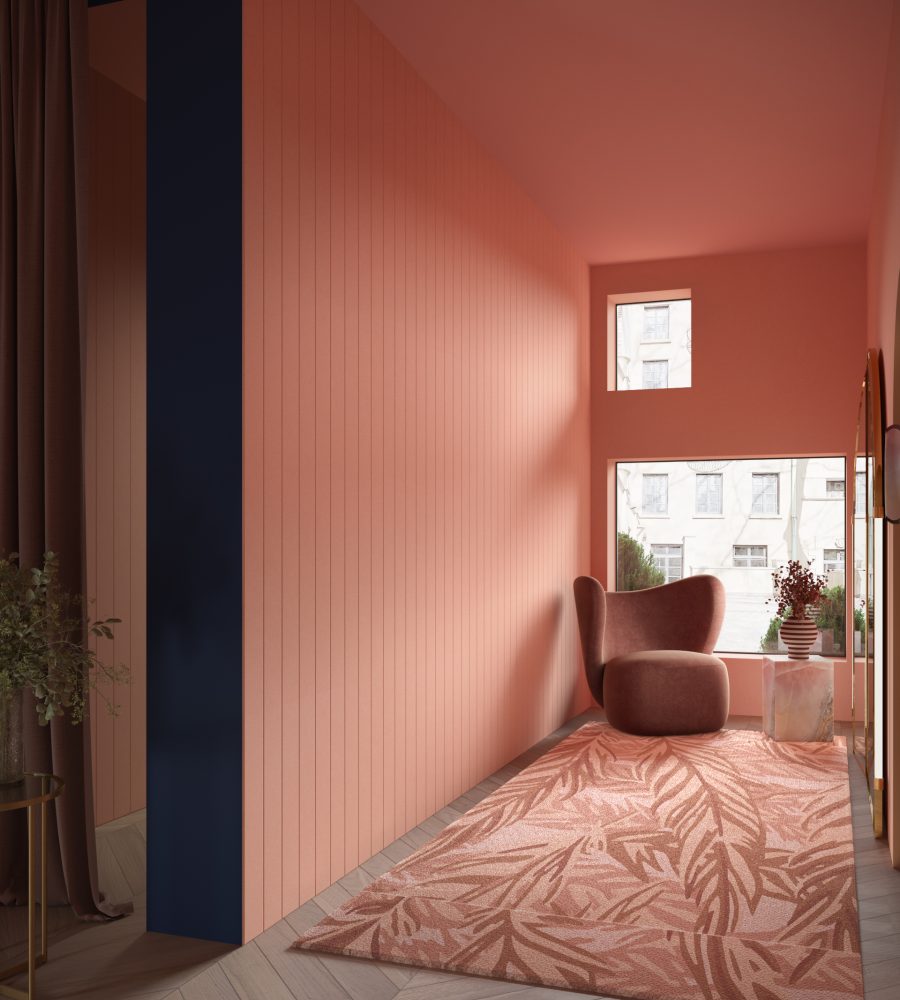 Fracture Wall Panel, Fineline | Flamingo | Premier Collection