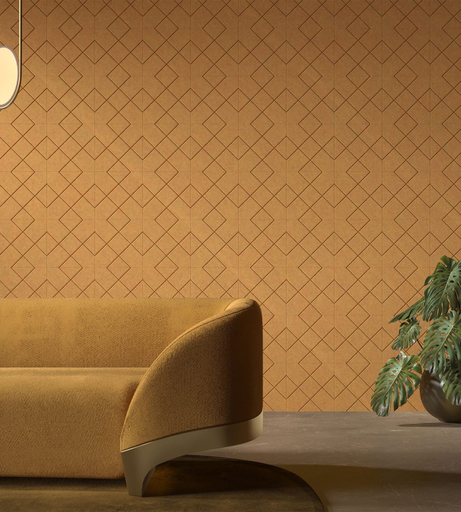 Fracture Tiles, Crosshatch | Turmeric | Premier Collection