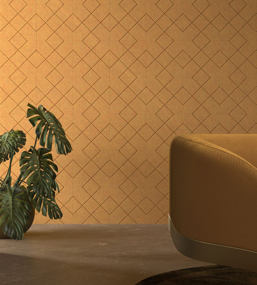 Fracture Tiles, Crosshatch | Turmeric | Premier Collection