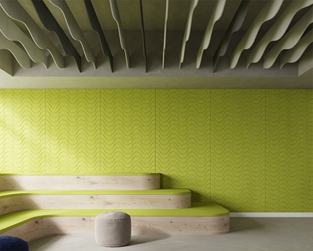 Ripple Ceiling Baffles | Charcoal, White | Premier Collection