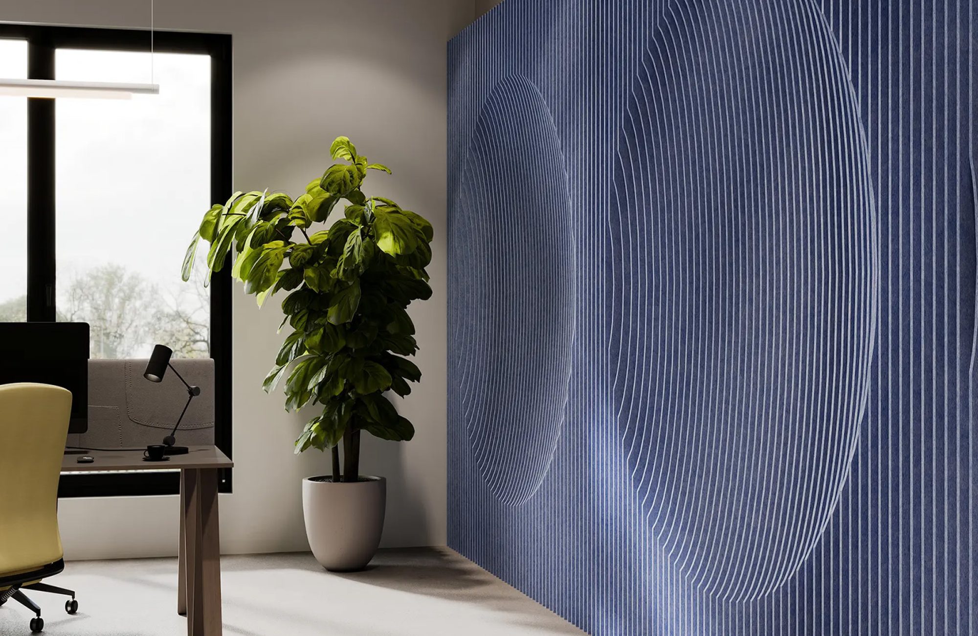 Formation, Concave Wall Panels | Periwinkle | Premier Collection