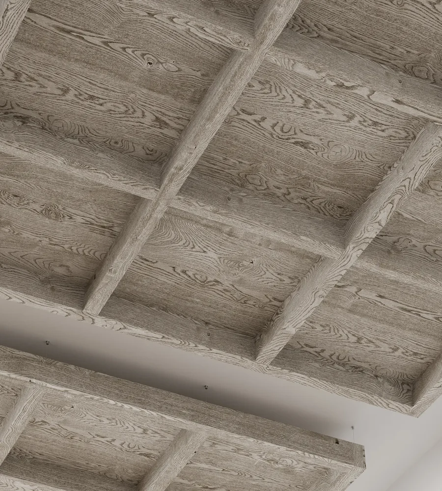 Framework Capped Ceiling Grids | Woodland Fog | WoodGrain Collection