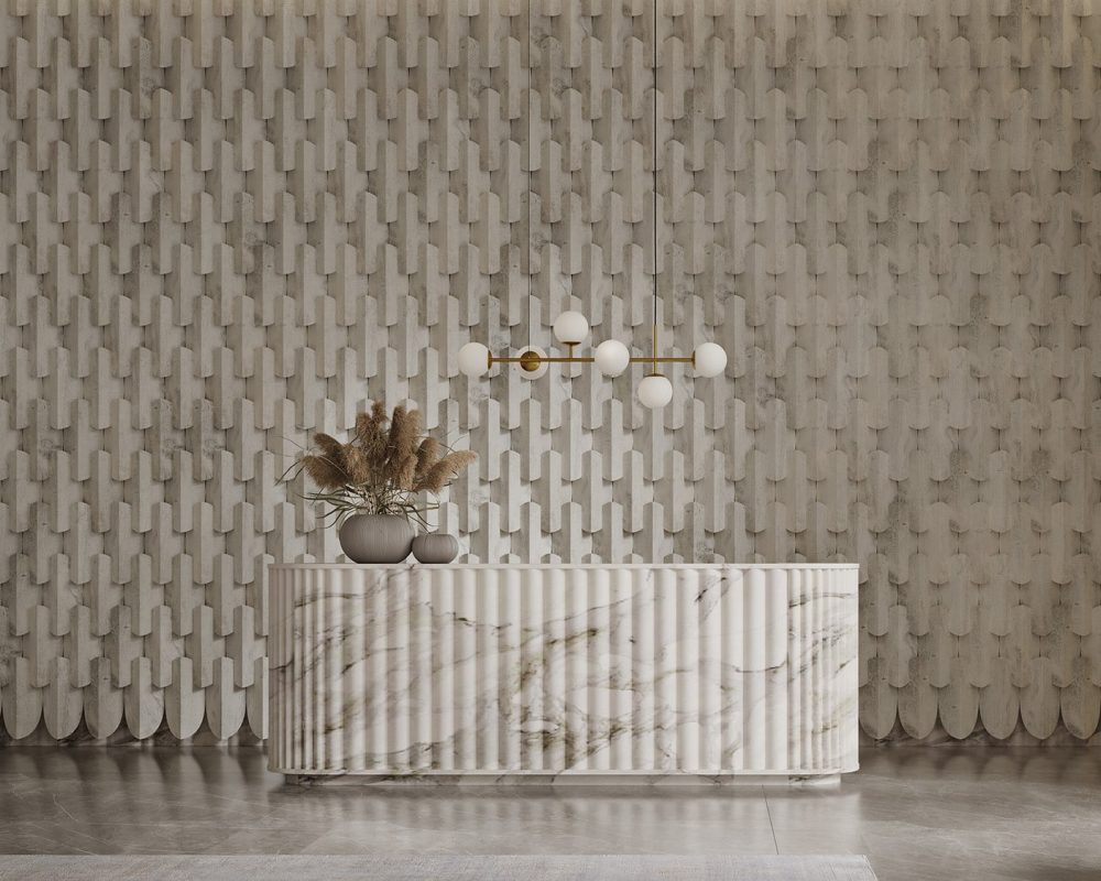 Ovale 3D Tiles | Picket Fence | WoodGrain Collection