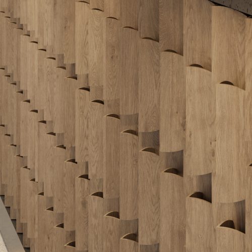 Ovale 3D Tiles | Mocha Legno | WoodGrain Collection