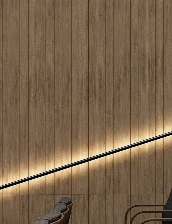 WoodBeQuiet 4-Inch Wall Slats | French Bobbin | WoodGrain Collection