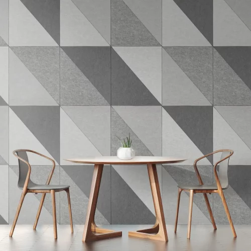 Shapes, Right Triangle Wall Tiles | Platinum, Metal, Grey, Slate | Premier Collection
