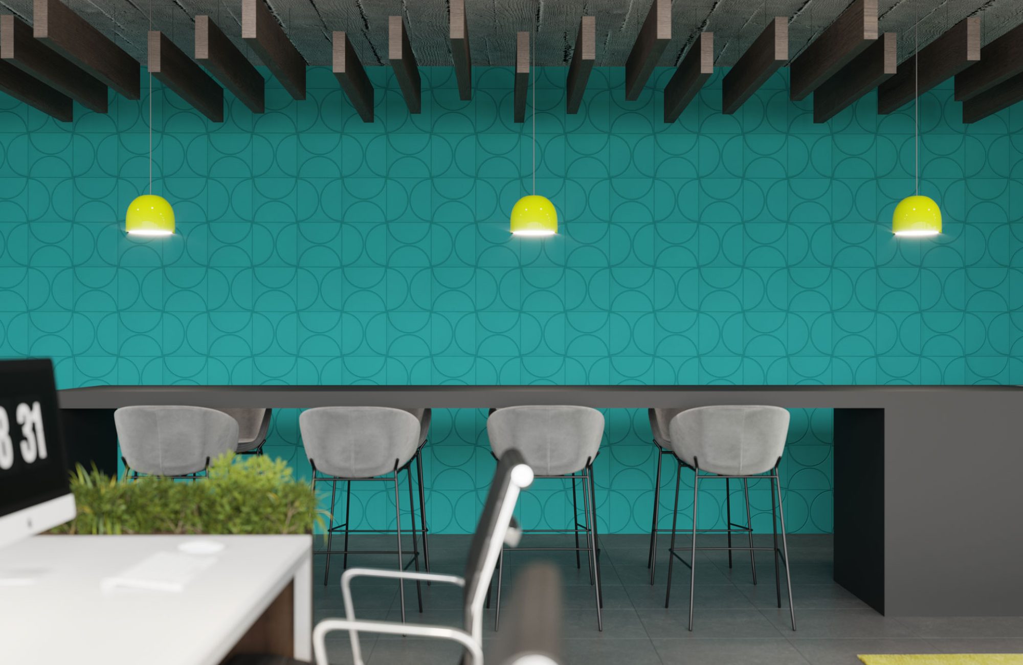 Fracture Tiles, Deco | Peacock | Premier Collection