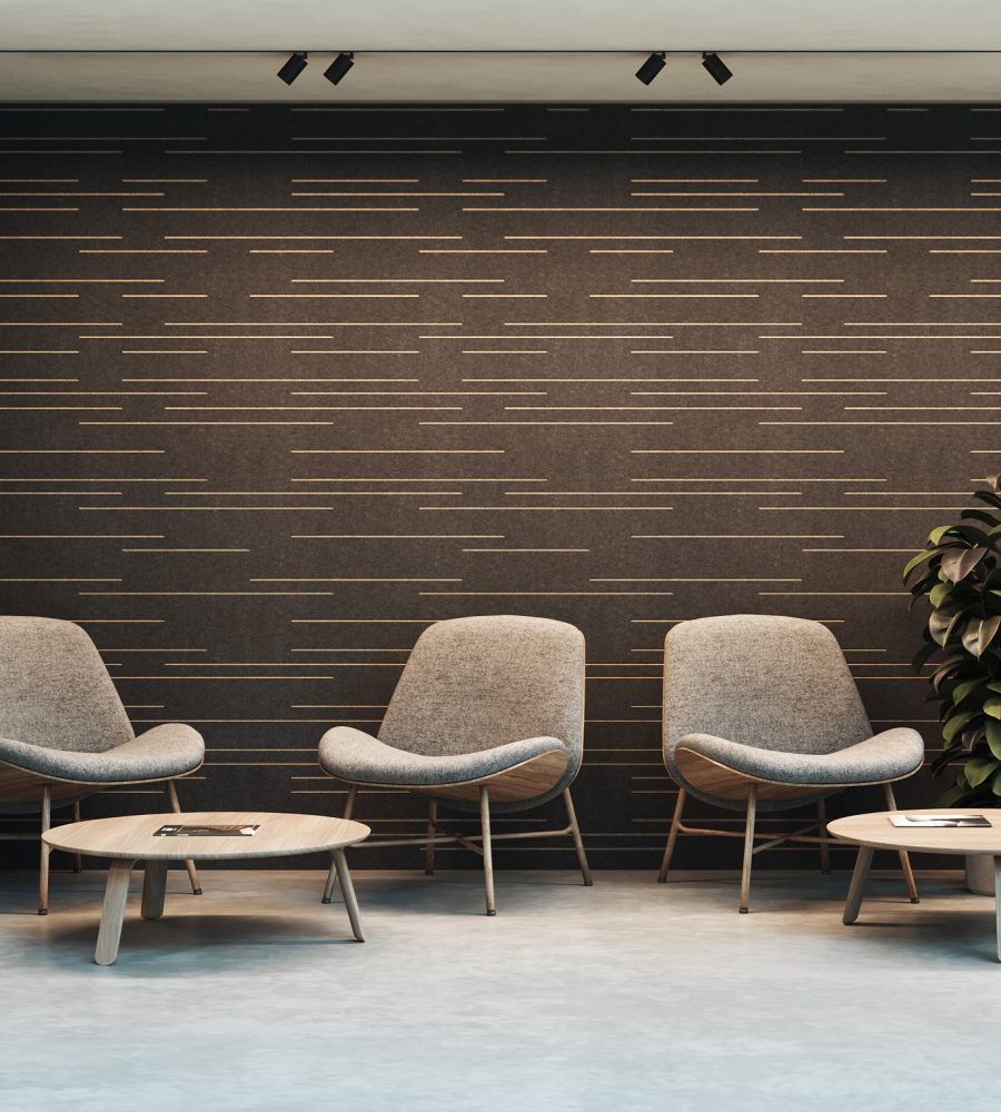 Fracture Two-Tone Wall Panel, Dash | Charcoal, Ivory | Premier Collection